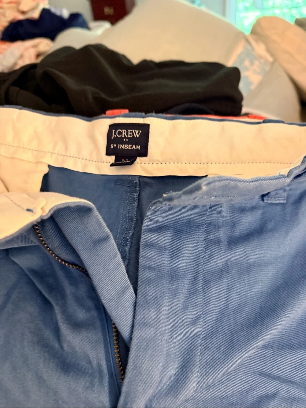 J. Crew Men’s Light Blue Flat Front Chino Shorts